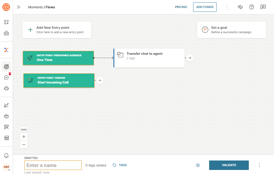 Conversations - Start conversations with flow