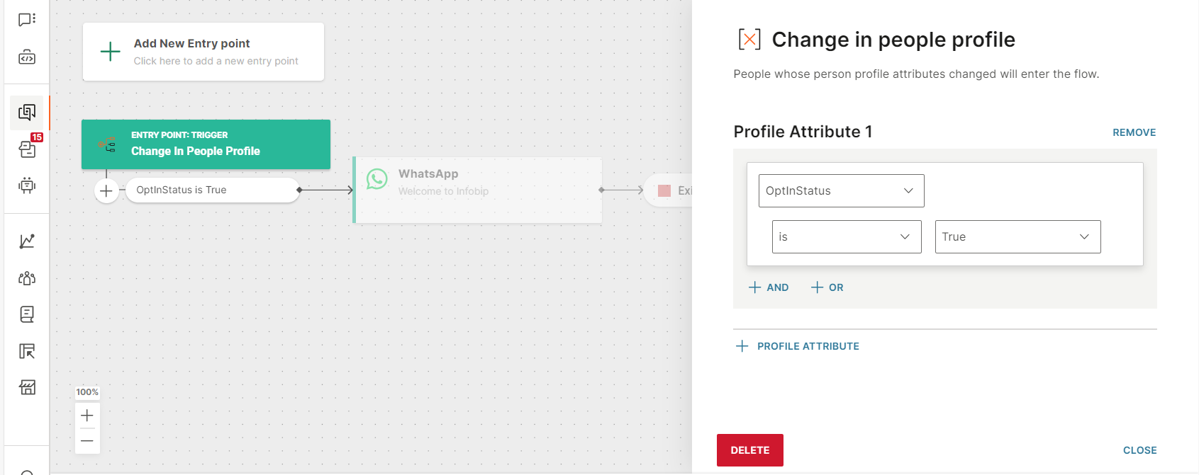 Change in person profile trigger