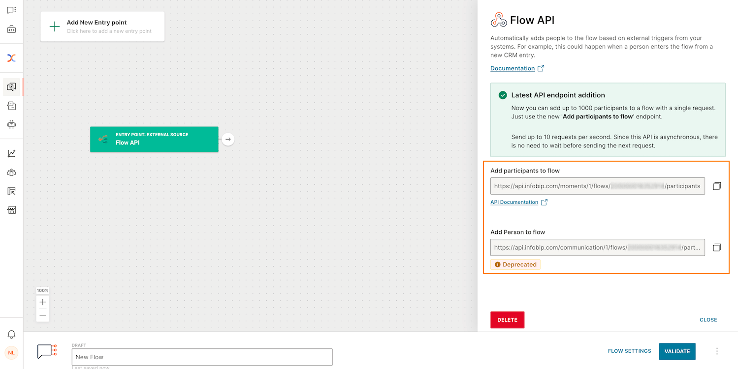 Add participants to flow