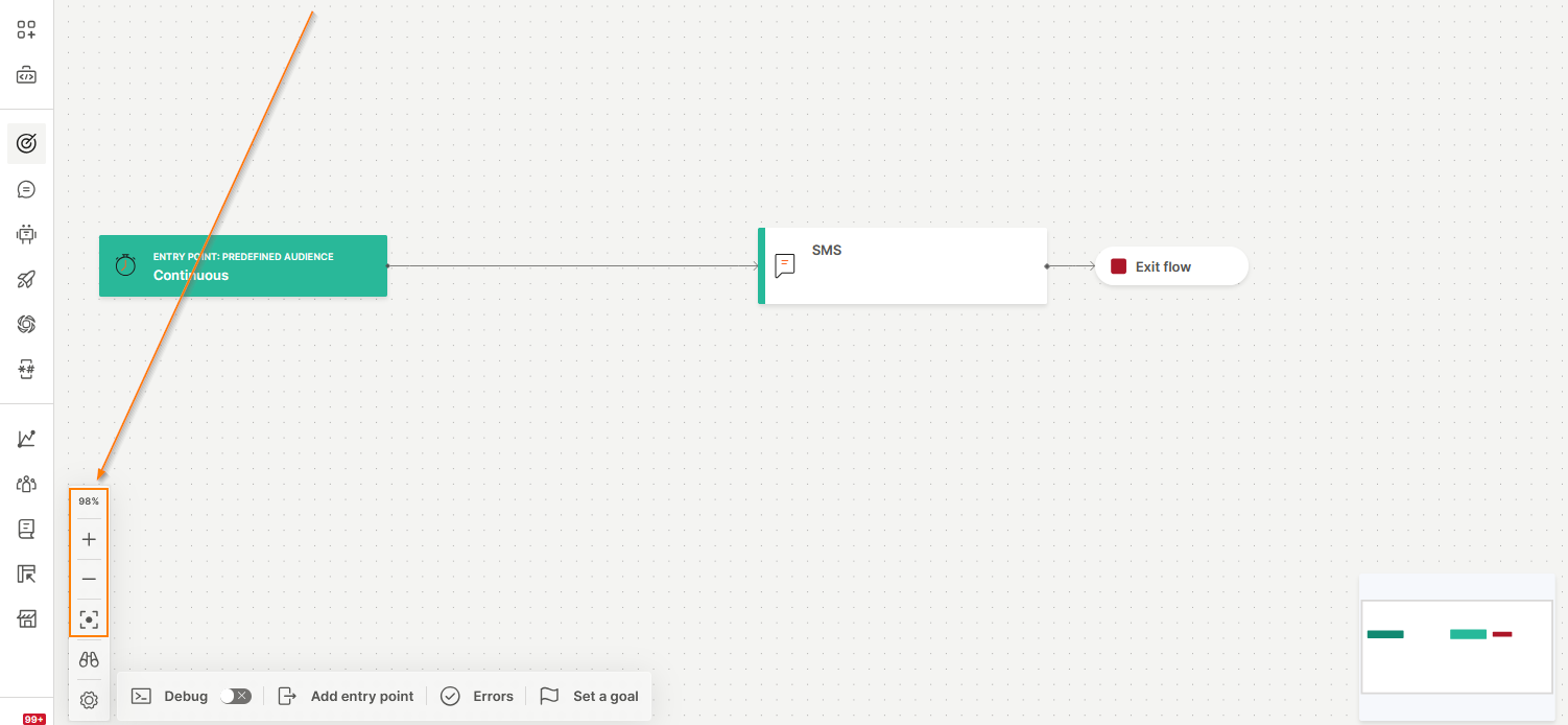 Image that shows zoom controls