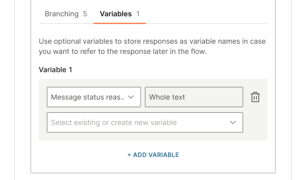 Track the status of the message