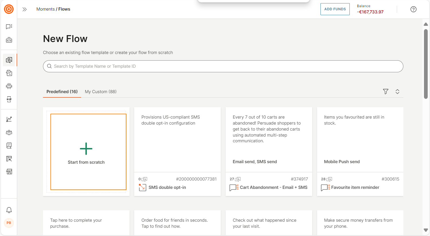 Create flow from scratch