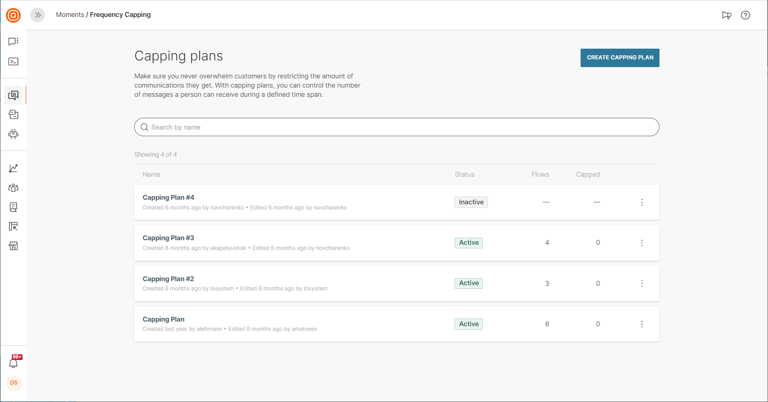 Frequency Capping Main Page