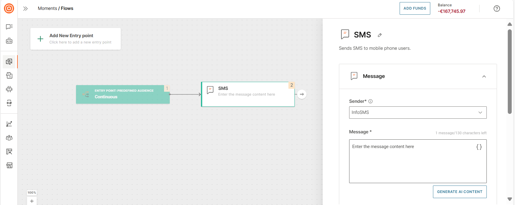 Configure the element