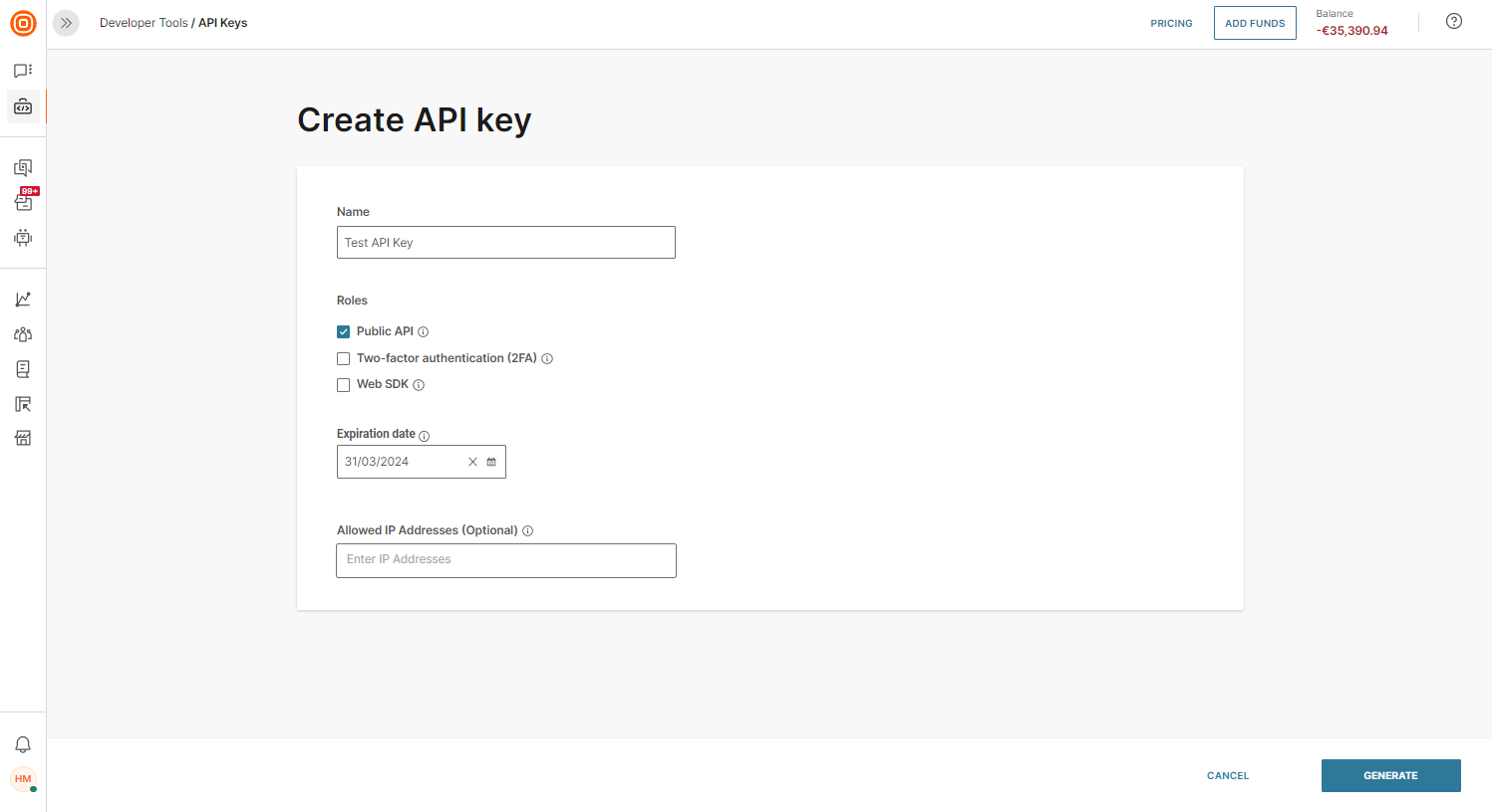 Microsoft Bot Framework API Key