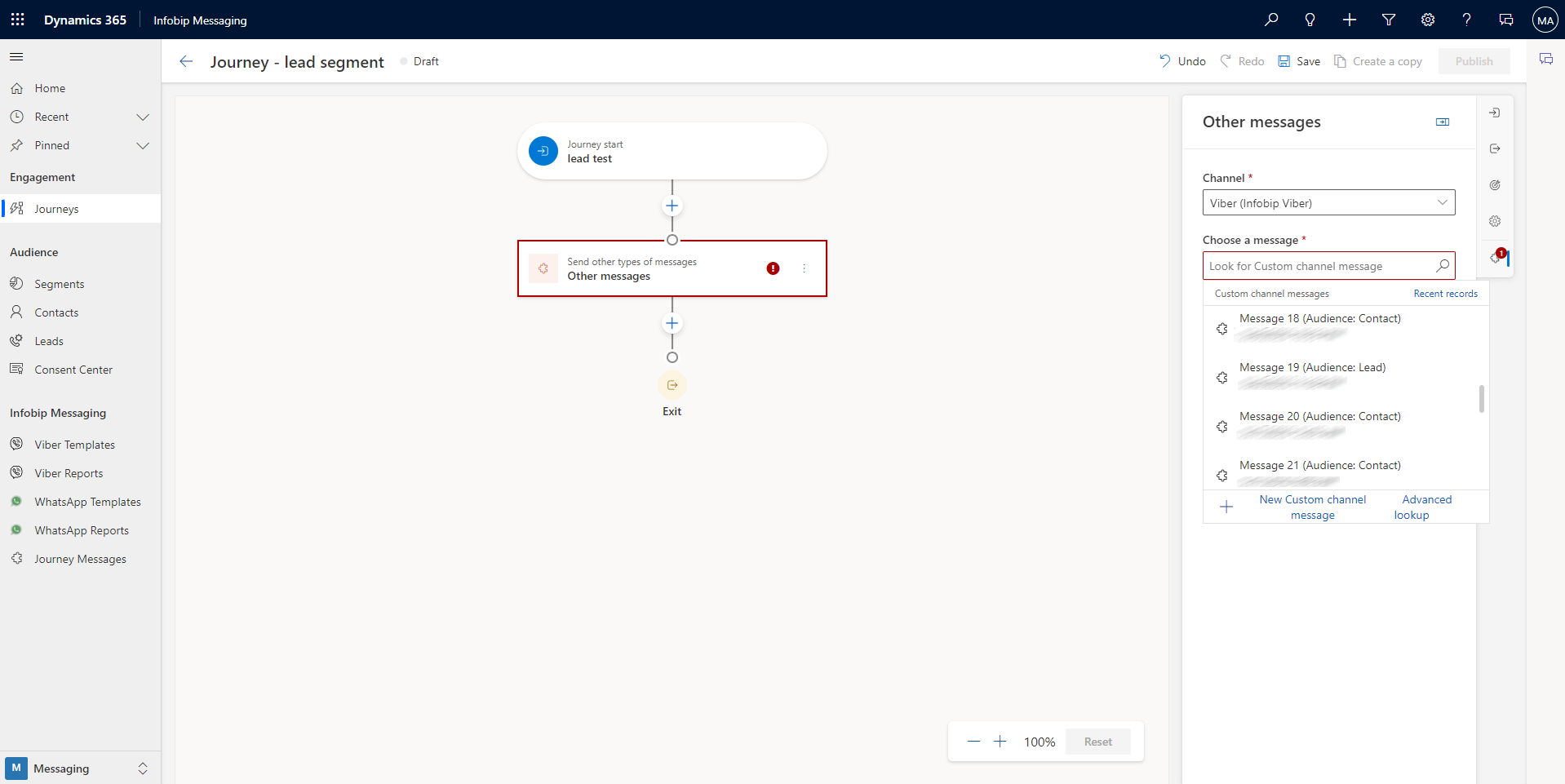 Dynamics 365 - Journey Lead Segment