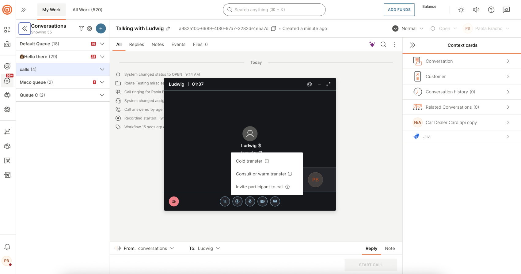 Calls - Consult call
