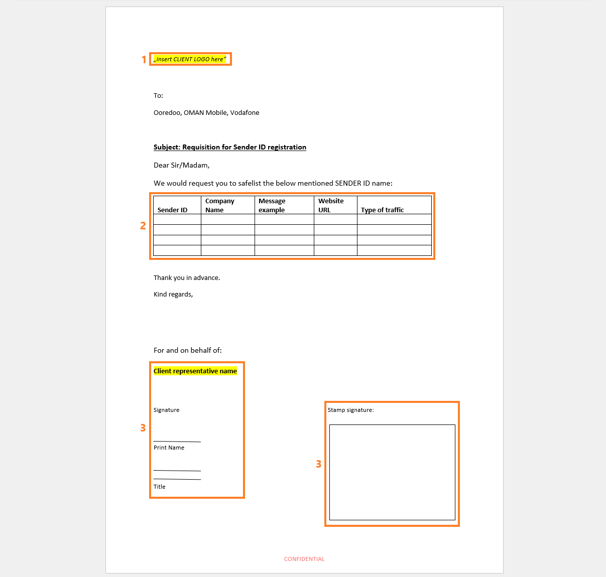 Oman Letter of Authorization (LOA) guidelines