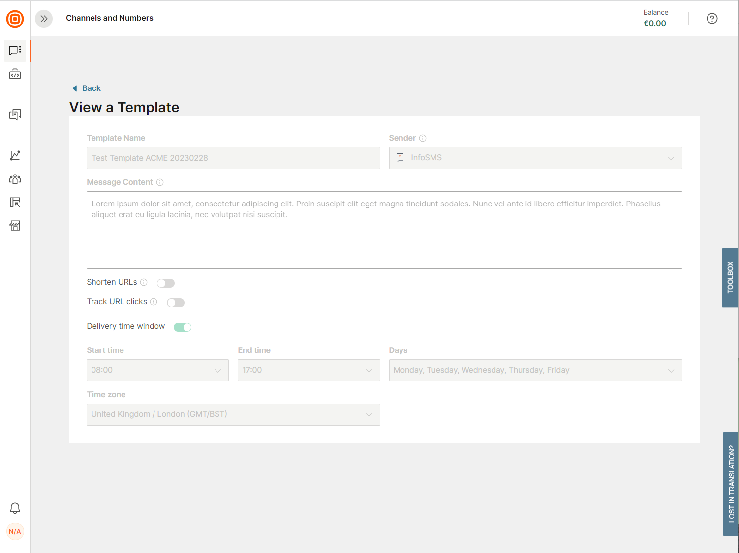 Optimove view template