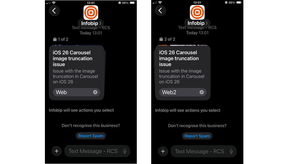 rcs carousel image truncation