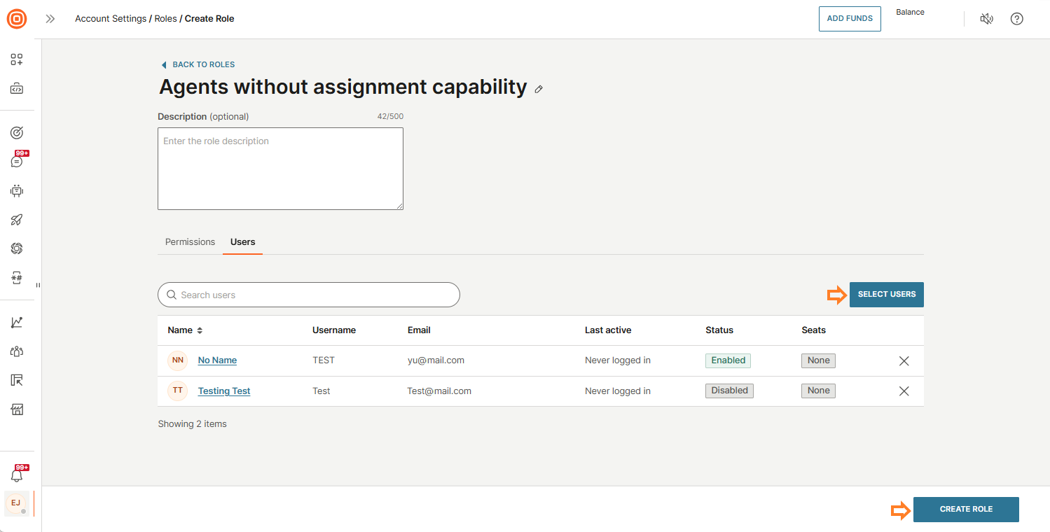 Create agents without permission