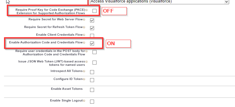 Salesforce Sales Cloud integration - OAuth settings