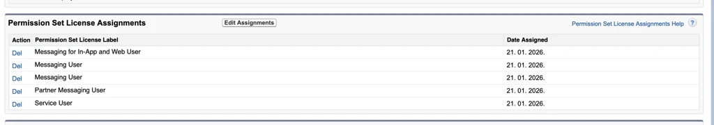 Permission set license assignments in Salesforce