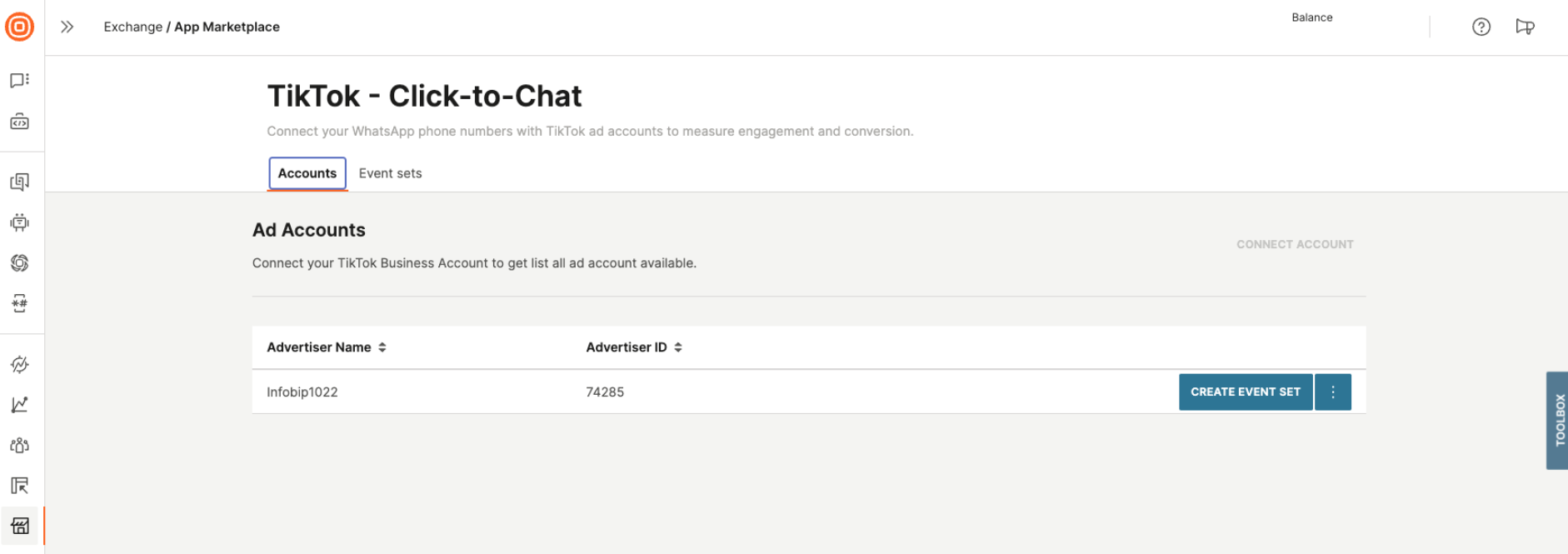 Exchange - TikTok Integration