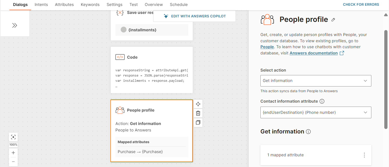 Add a People profile element