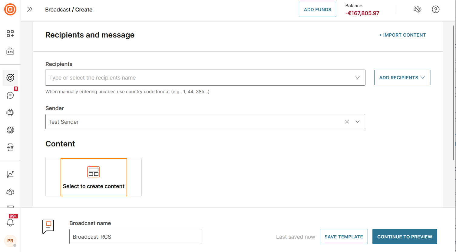 Create the message content