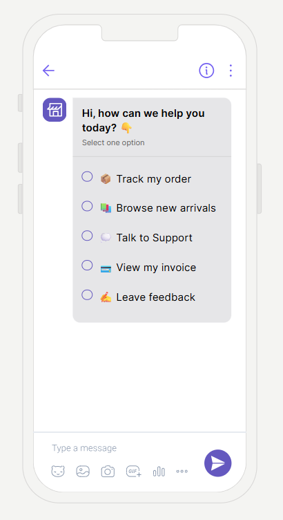 VBM - List message