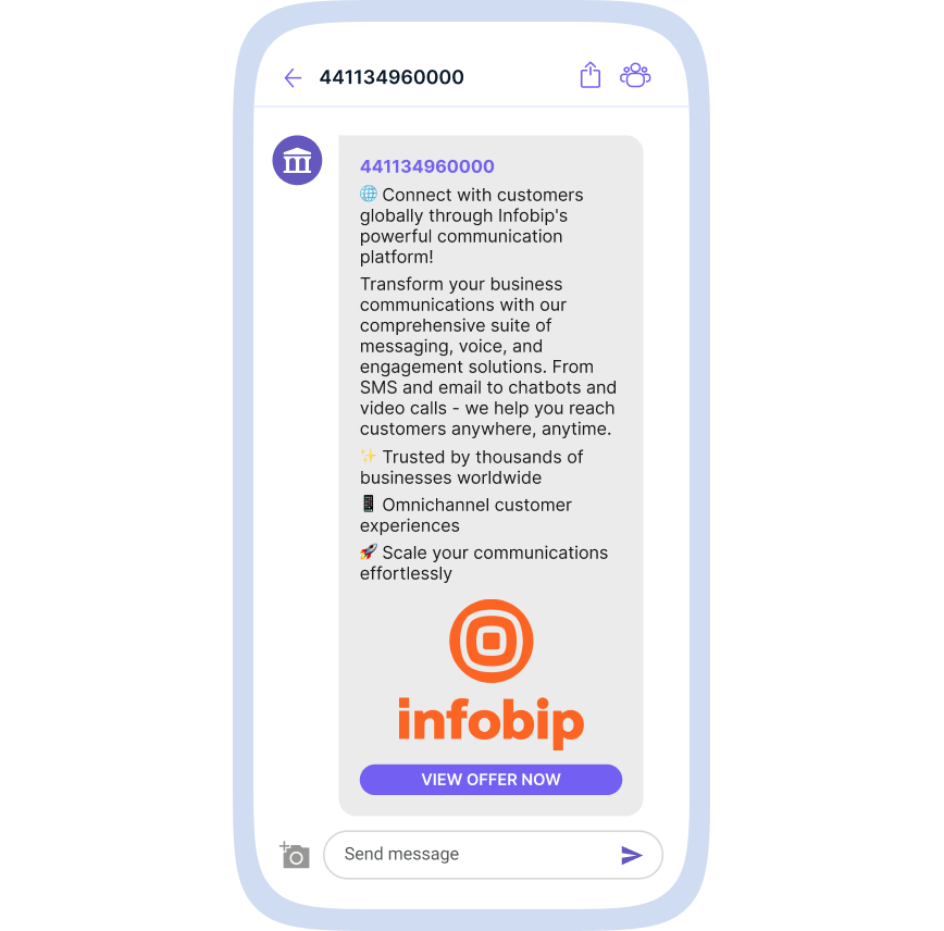Viber message sent with Infobip Viber MCP server