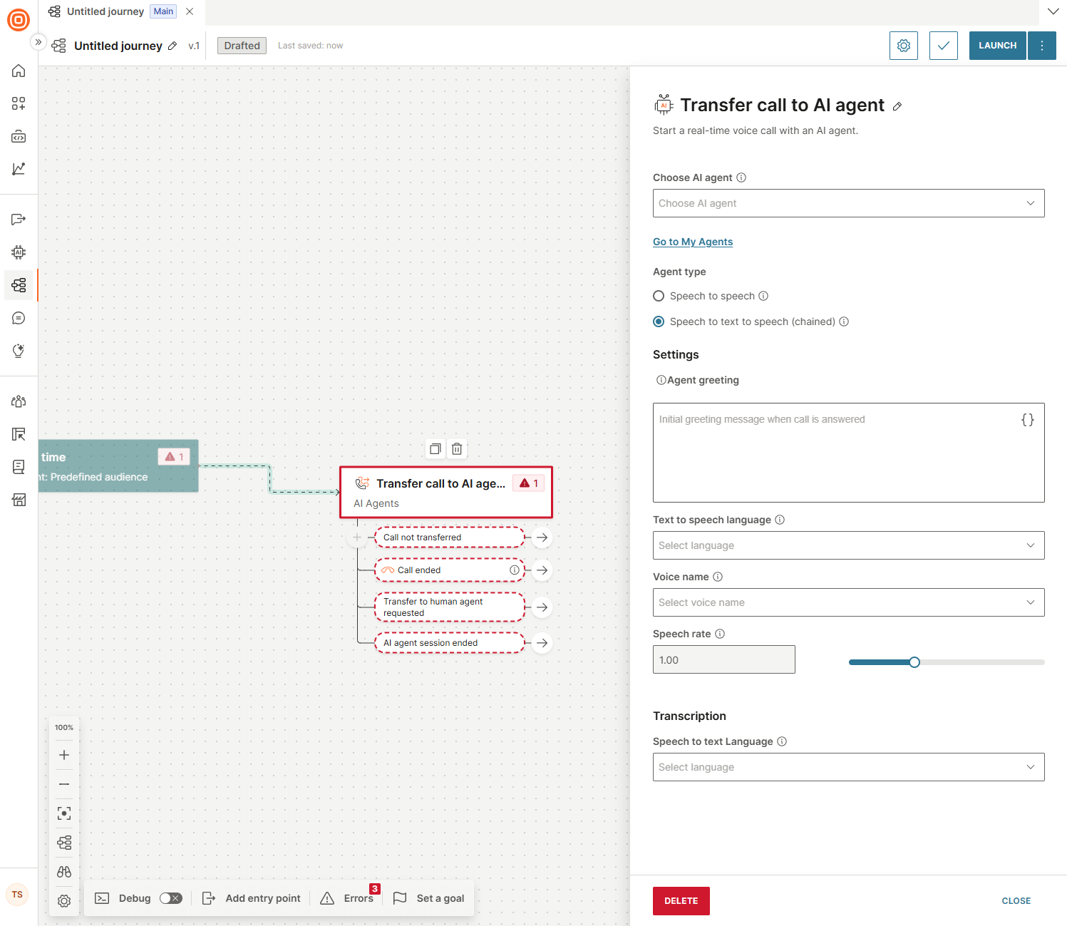 Speech-to-text-to-speech