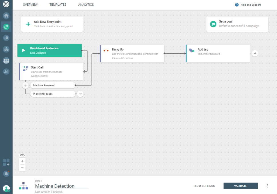 Voice use case - Answering machine detection - add tag