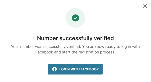 WhatsApp - Number successfully verified