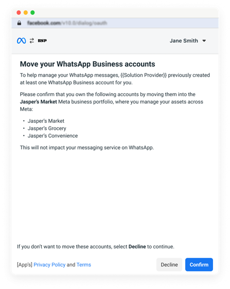 WhatsApp - Move your WABA