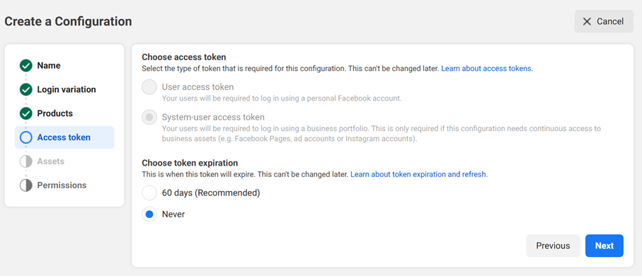 WhatsApp - Tech Provider Program - MM API Configuration - Access Token