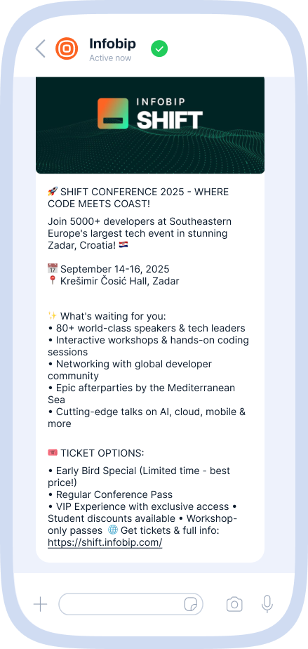 MCP - WhatsApp message