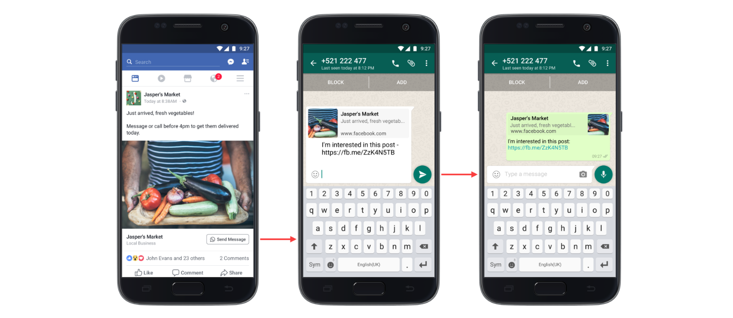 WhatsApp - Referral information user perspective
